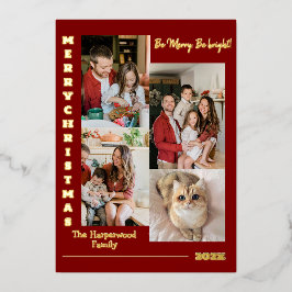 Colagem de Fotos da Família Natal Moderna Elegante