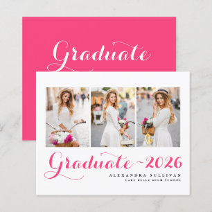 Colagem de Fotos da Turma Rosa Vibrante de 2025 Fo