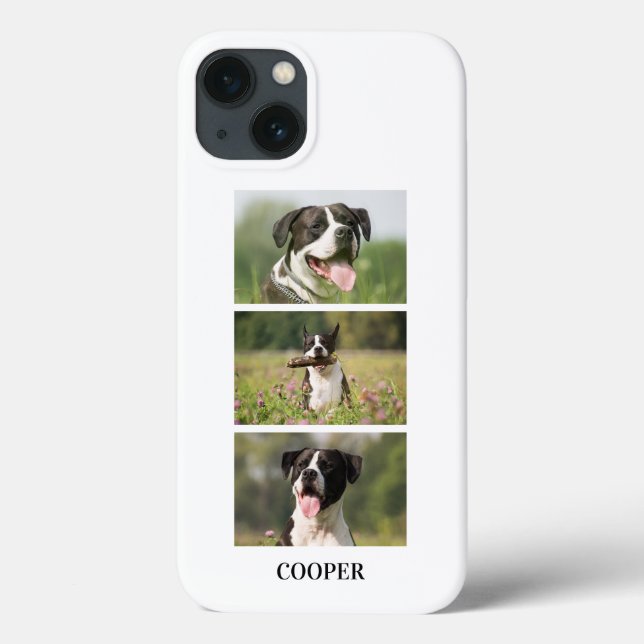 Colagem de Fotos de Cachorro Personalizada com Mon (Verso)