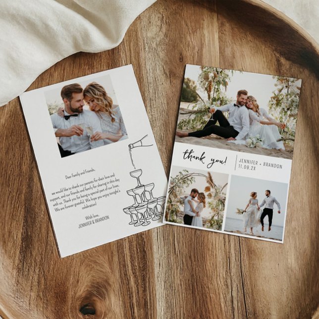 Colagem de fotos de Cartões de agradecimentos em t (Criador carregado)