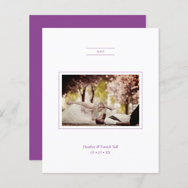 Colagem de Fotos de Casamento de Orçamento Muita C (Frente/Verso)