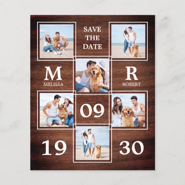 Colagem De Fotos De Casamento Russo Do Orçamento S (Frente)