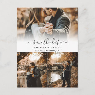 Colagem de Fotos de Casamento Salve os Cartões Pos
