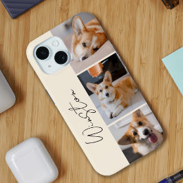 Colagem de Fotos de Creme Moderno