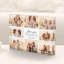 Colagem de Fotos de Dia de as mães da múmia com am