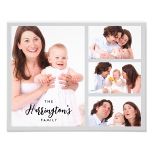 Colagem de Fotos de Família Personalizadas 4 Retân