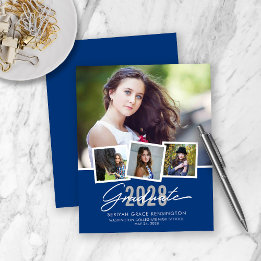 Colagem de Fotos de Graduação Azul Moderna BUDGET