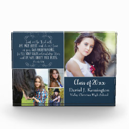 Colagem de Fotos de Graduação Versa Cristã Azul