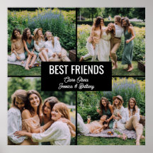 Colagem de Fotos de Melhores Amigos Poster