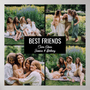 Colagem de Fotos de Melhores Amigos Poster