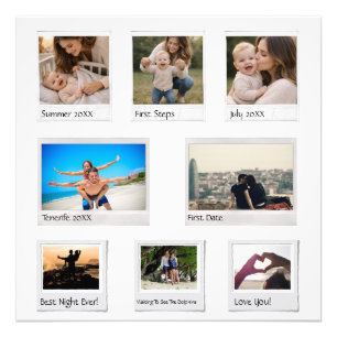 Colagem de Fotos de Memórias Personalizadas com 8 