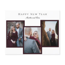 Colagem de Fotos de Script de Feliz ano novo Elega