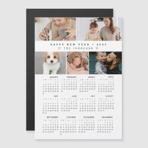 Colagem de Fotos do Calendário do Feliz ano novo 2