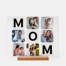 Colagem de Fotos do Dia das Mães da Mamãe em Acríl