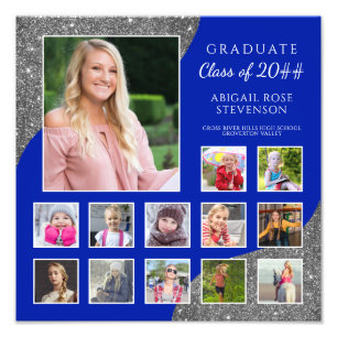 Colagem de Fotos do segundo grau K- 12 Royal Blue