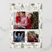 Colagem de Fotos Elegante árvores de Natal moderna