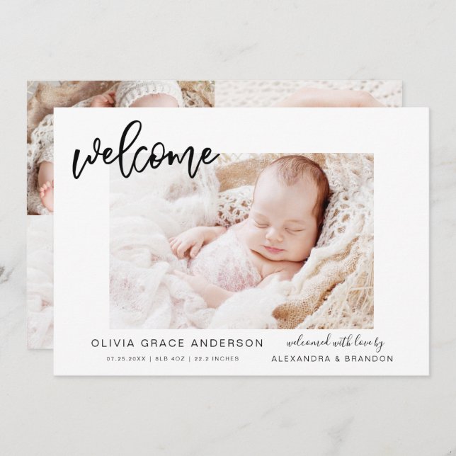 Colagem de Fotos Elegante de Anúncio Simples para  (Frente/Verso)