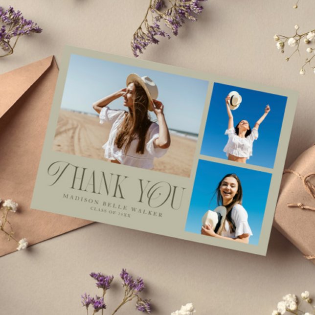 Colagem de Fotos Elegantes de Agradecimento de Gra (Criador carregado)