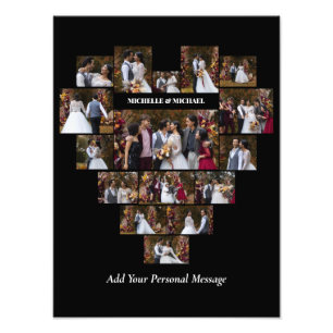 Colagem de Fotos em Coração Personalizado