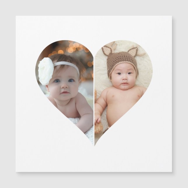 Colagem de Fotos em Forma de Coração 2 (Frente)