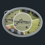 Colagem de Fotos em Lawn Bowls, 5 Fotos, Belt Buck<br><div class="desc">Fotos: cinco imagens de tigelas de grama feitas em uma colagem geométrica colorida de fotos.</div>