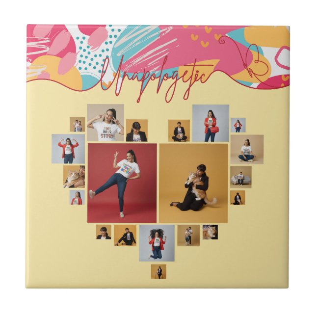 Colagem de Fotos Femininas Personalizadas e Sem De (Frente)