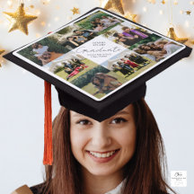 Colagem de Fotos Moderna Quadrada para Formatura