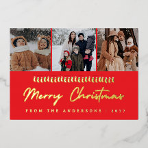 Colagem de Fotos Múltiplas Moderna Feliz Natal