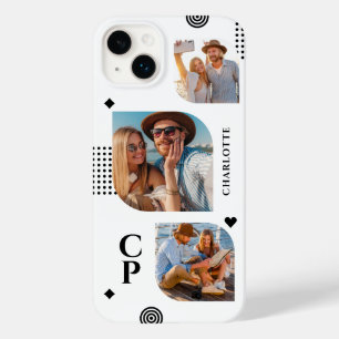 Colagem de Fotos Nome Monograma 3 Moderno Tendenci