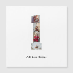 Colagem de Fotos Número 1 Preto e Branco