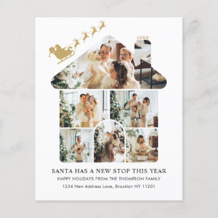 Colagem de Fotos Orçamento Sleigh de Natal Dourado