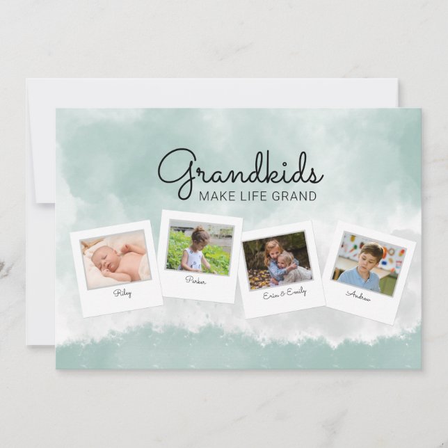 Colagem de Fotos para o Dia das Mães Cartão para A (Frente)