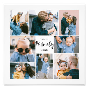 Colagem de Fotos Personalizada da Família Moderna