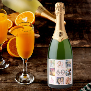 Colagem de fotos personalizada de 60ª festa de an