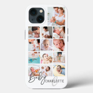 Colagem de Fotos Personalizadas da Família do Bebê