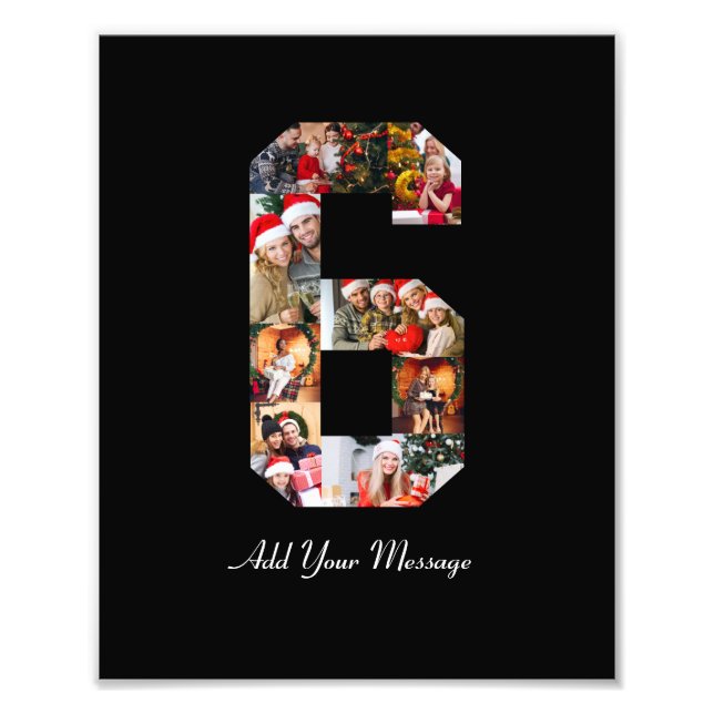 Colagem de Fotos Preta e Branco Número 6 (Frente)