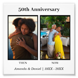 Colagem de Fotos Preto e Branco 2 Aniversário