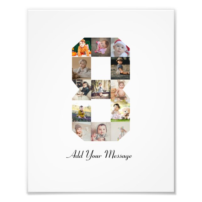 Colagem de Fotos Preto e Branco Número 8 (Frente)