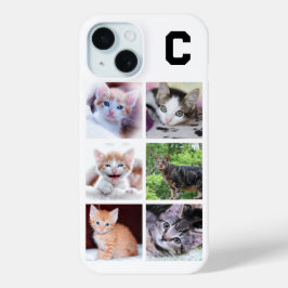 Colagem de Fotos Quadradas de Família ou Animal de