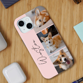 Colagem de Fotos Rosa Moderna