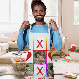 Colagem de Fotos Tic Tac Toe Abraços Pais Kisses L