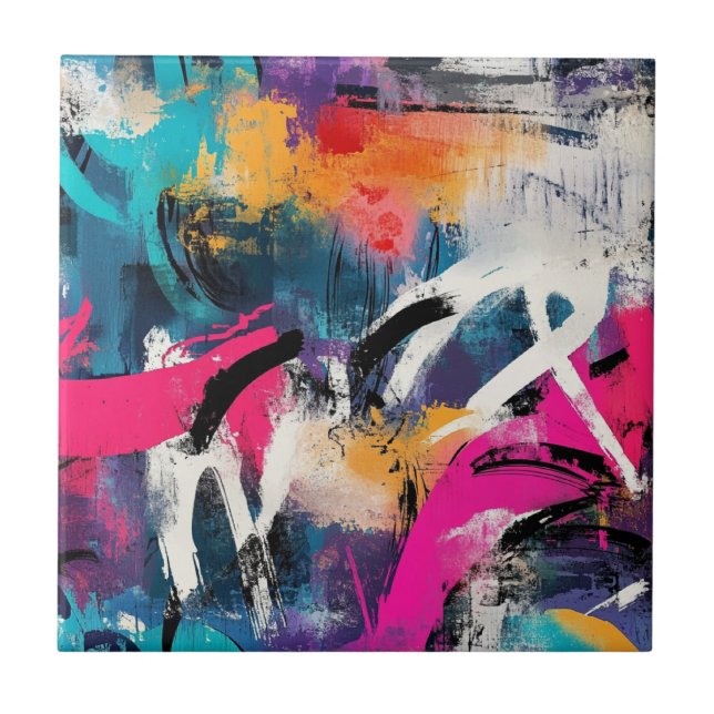 Colagem de Grafite Urbana com Cores Intensas  Pint (Frente)
