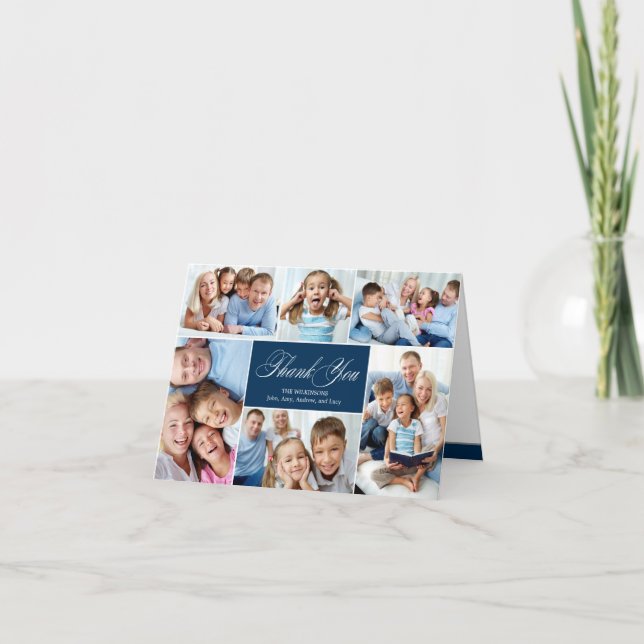 Colagem de Lindos Cartões de Agradecimento (Frente)