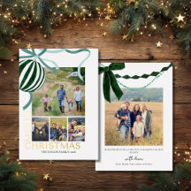 Colagem de Natal de Família com Múltiplas Fotos Mo