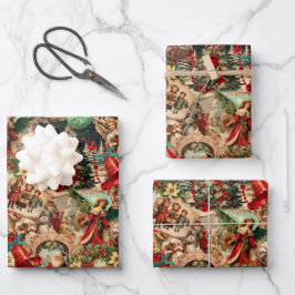 Colagem de Natal Vitoriana Vibrante