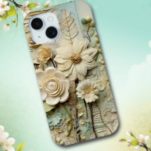 Colagem de Papel Scrapbook Floral 3D