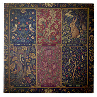 Colagem de Patchwork Grandioso de William Morris