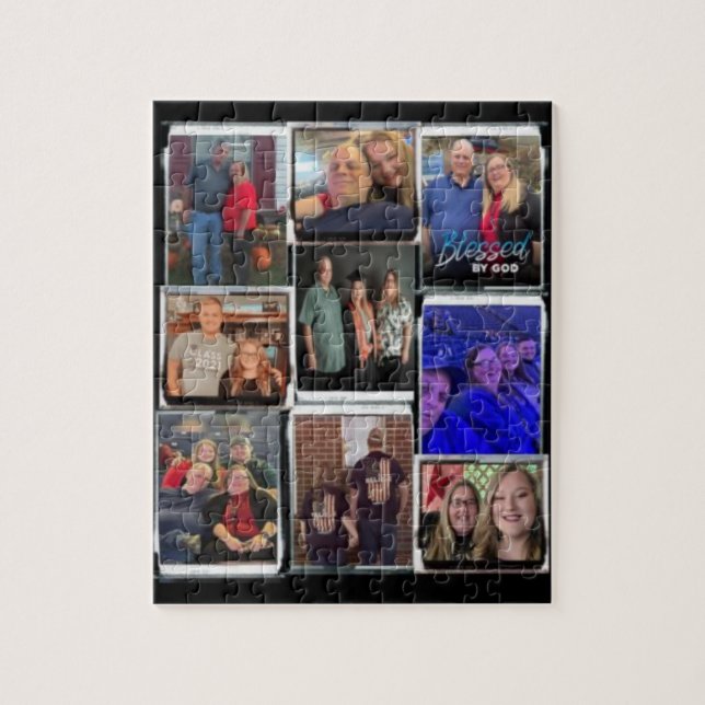 Colagem de quebra-cabeça de fotos (Vertical)