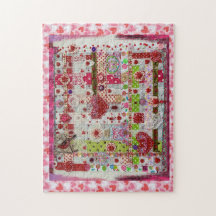 Colagem de Quebra-cabeça Valentine Day