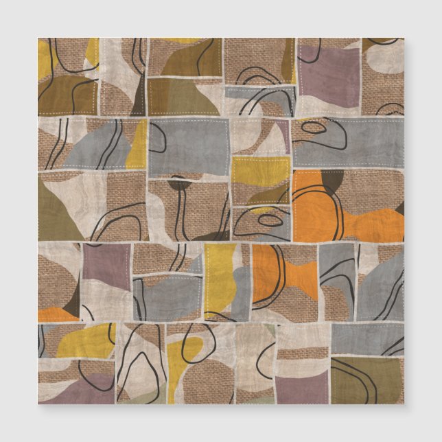 Colagem de retalhos, padrão de mistura de mantas (Frente)